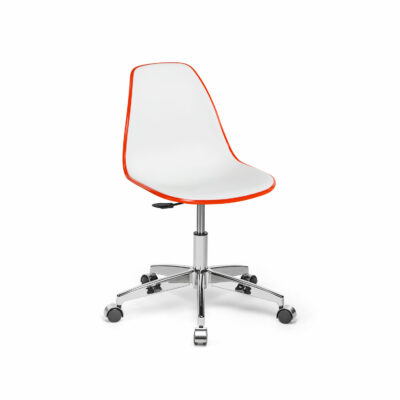 Stuhl Eos Office – Weiß/Orange