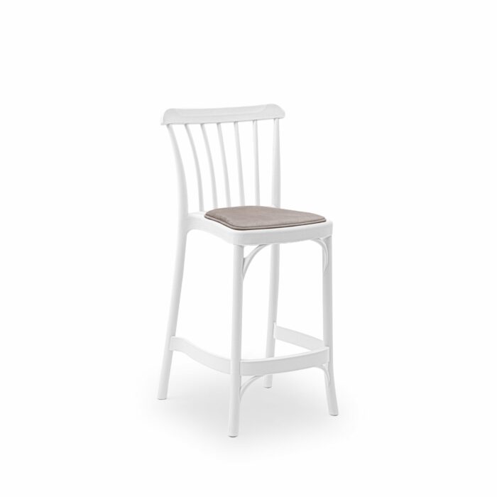Barhocker GOZO Pad Milchweiß 65 CM