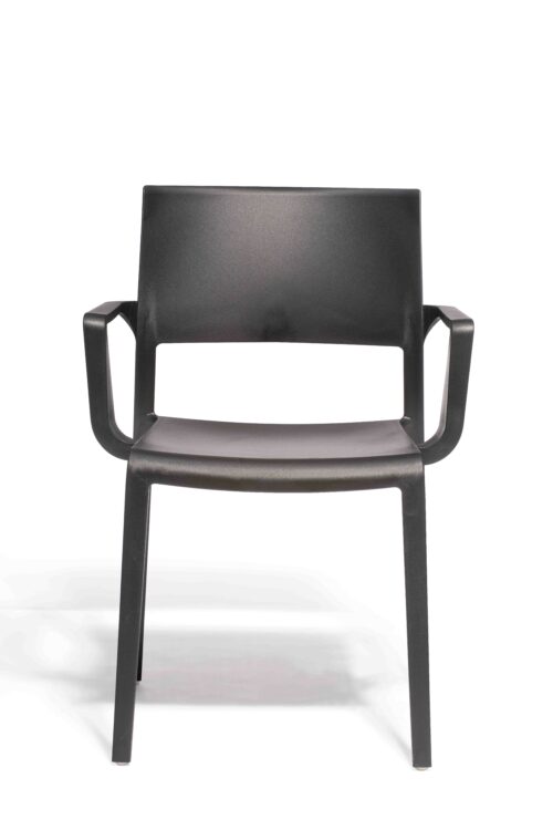 Stuhl Lilibet Schwarz mit Armlehne – Bild 2