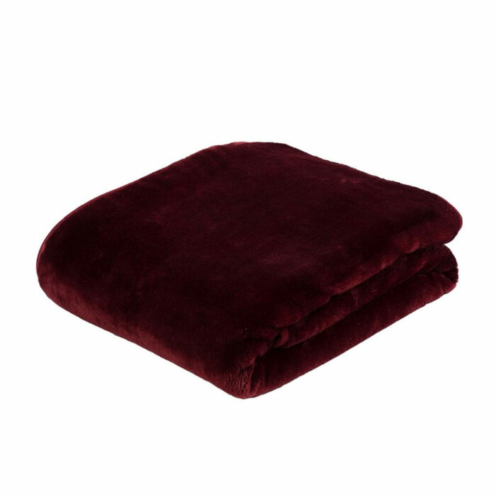 Mikroflauschdecke Premium-Cashmerefeeling Bordeaux