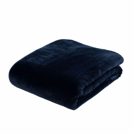 Mikroflauschdecke Premium-Cashmerefeeling Marineblau