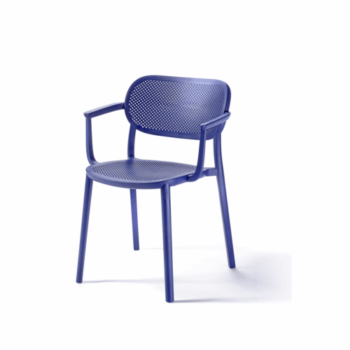 Stuhl Nuta Indigo mit Armlehne – Bild 1
