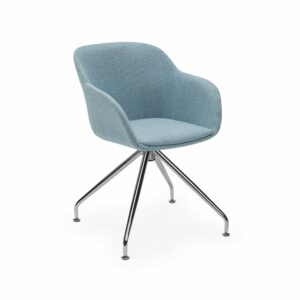 Stuhl Eisblau mit Armlehne - Shell-Z Pad