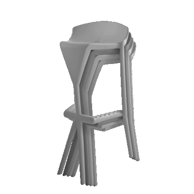 Barhocker Shiver Perlgrau