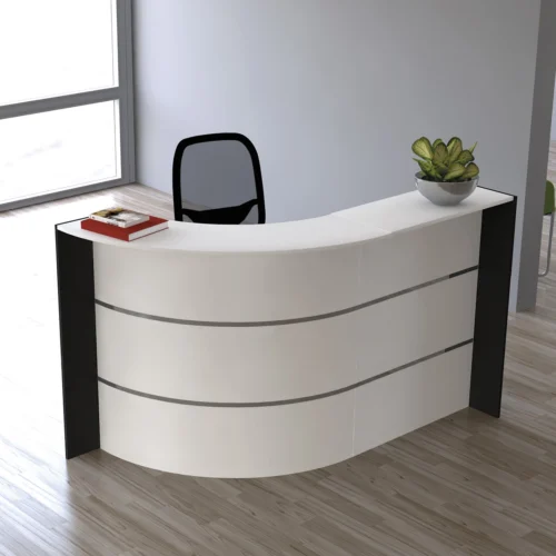 Empfangstheke Bari S2 Weiß – Bild 1