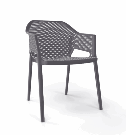 Stuhl Minush Grau