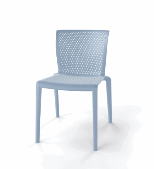 Stuhl Spyker Blassblau – Bild 1