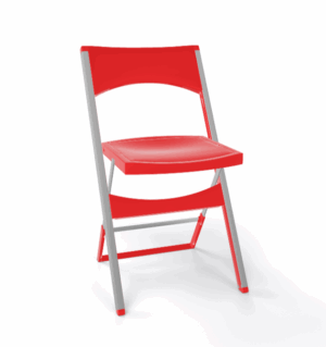 Klappstuhl Compact Rot
