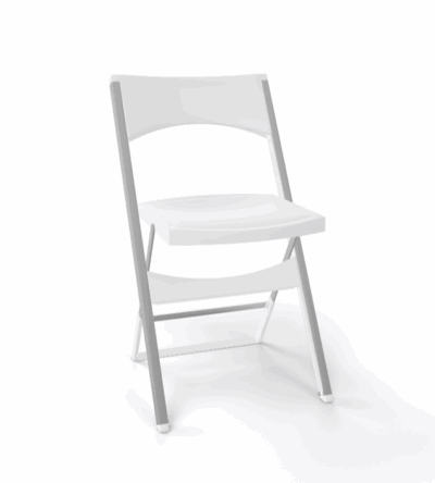 Klappstuhl Compact Weiß