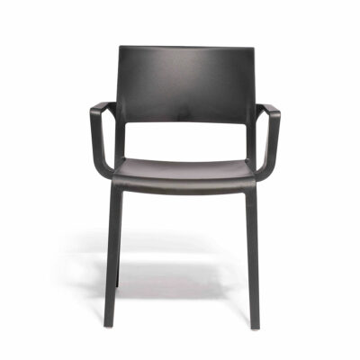 Stapelstuhl Lilibet B Schwarz – Mit Armlehnen