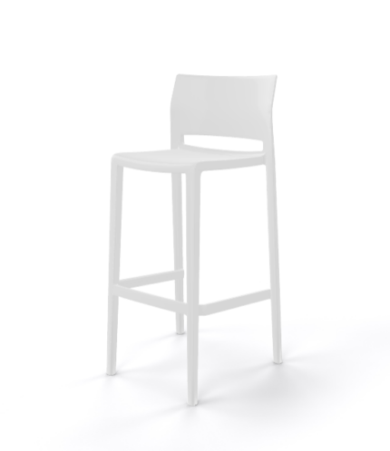 Barhocker Bakhita 76 Weiß