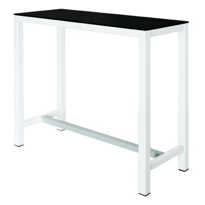 Stehtisch Banket Laminierte Platte Schwarz/Weiß