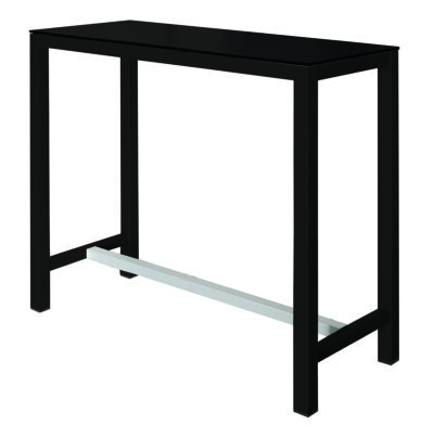 Stehtisch Banket Laminierte Platte Schwarz / Schwarz