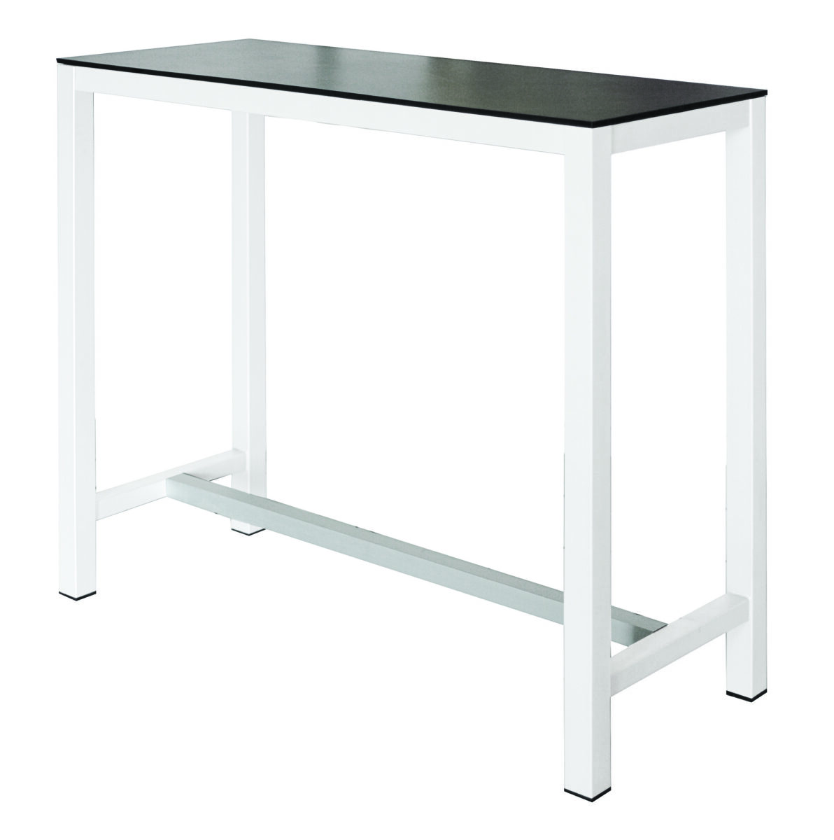 Stehtisch Banket Compactop-Platte Schwarz / Weiß