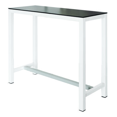 Stehtisch Banket Compactop-Platte Schwarz / Weiß