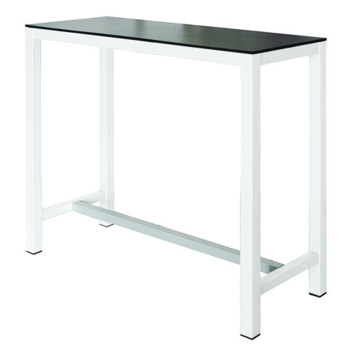 Stehtisch Banket Compactop-Platte Schwarz / Weiß