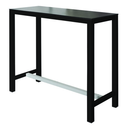 Stehtisch Banket Compactop-Platte Schwarz / Schwarz