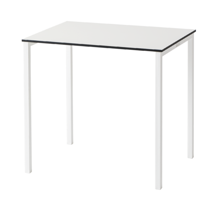 Tisch Claro Slim Weiß Höhe: 75 cm