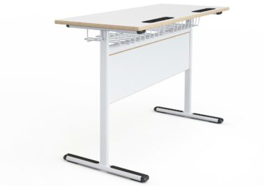 Schultisch Atlantik | Doppelplatz-MFC-Metallplatte