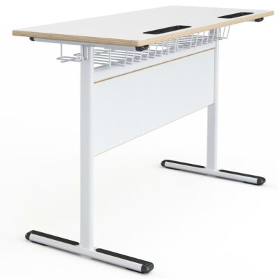 Schultisch Atlantik | Doppelplatz-MFC-Metallplatte