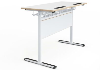 Schultisch Atlantik | Doppelplatz-MFC-Metallplatte