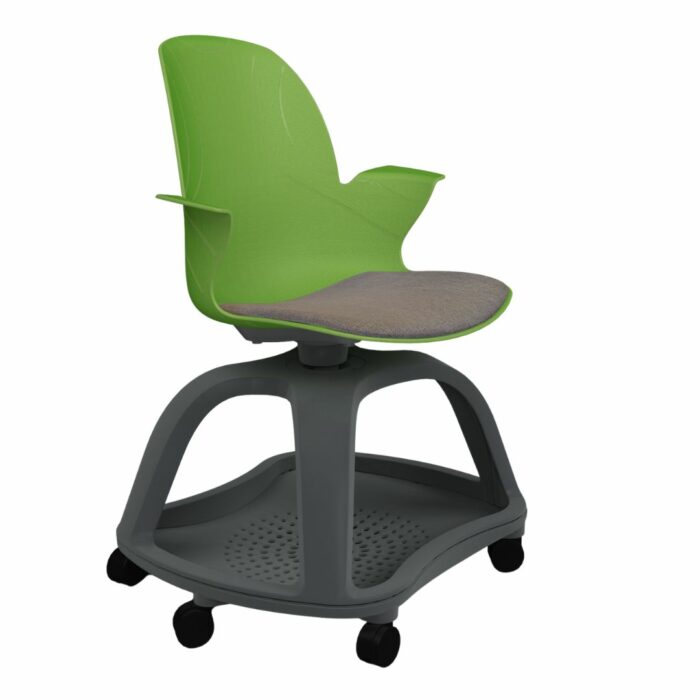 Schulstuhl Linx Gepolstert | X-Fuß - Avocado