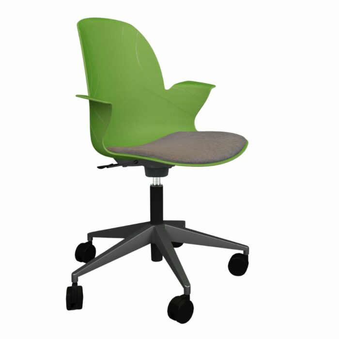 Schulstuhl Linx Gepolstert | Sternfuß - Avocado