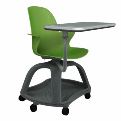 Schulstuhl Linx | X-Fuß - Schreibtablett - Avocado