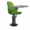 Schulstuhl Linx | Säulenfuß – Schreibtablett - Avocado