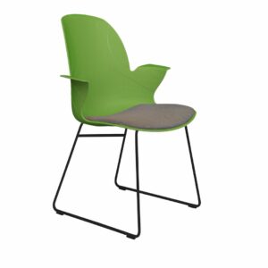 Schulstuhl Linx Gepolstert | Metallfuß – Avocado/Cosmos