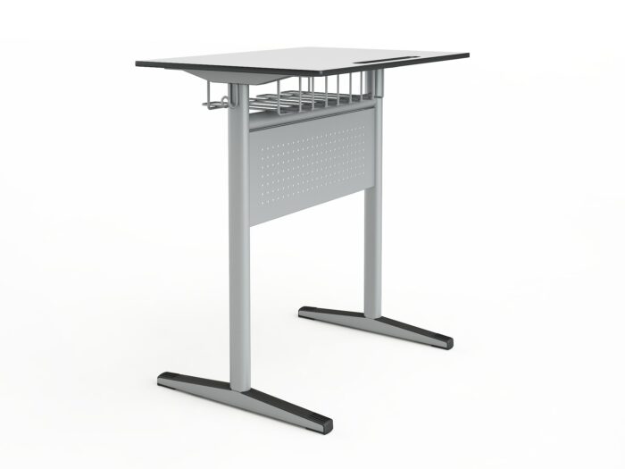 Schultisch Mars | Einzelplatz-HPL-Metallplatte