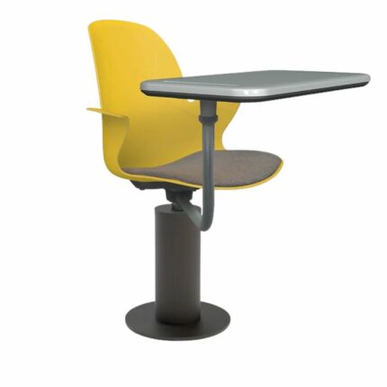 Schulstuhl Linx Gepolstert | Säulenfuß – Schreibtablett - June