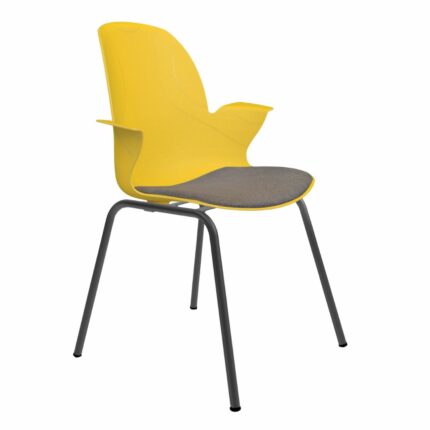 Schulstuhl Linx Gepolstert | Metall 4-Fuß – June