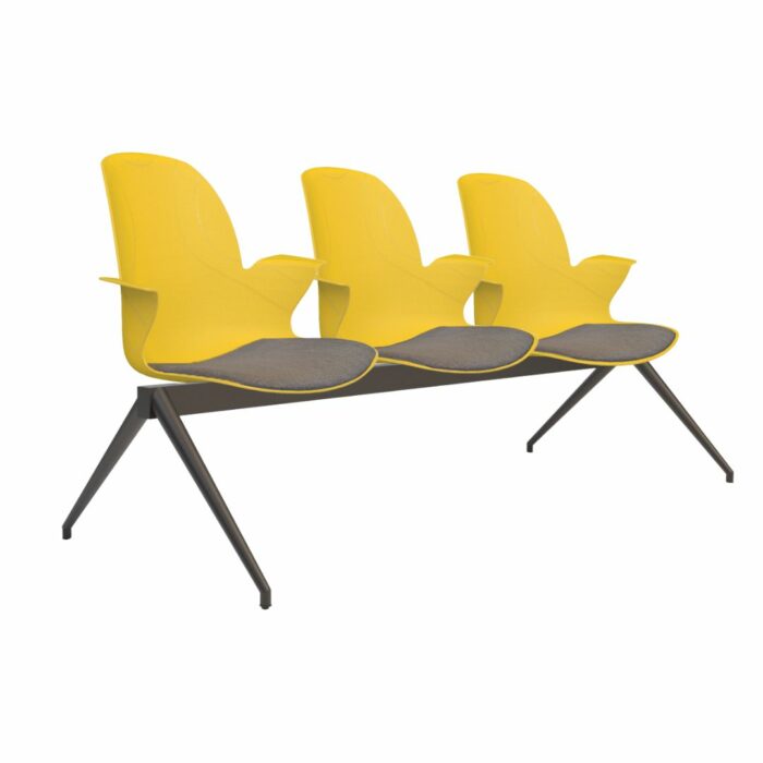 Wartezimmer Stuhl Linx Gepolstert | 3-Sitzer June
