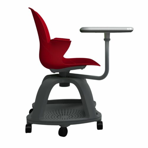 Schulstuhl Linx | X-Fuß - Schreibtablett - Lava – Bild 3