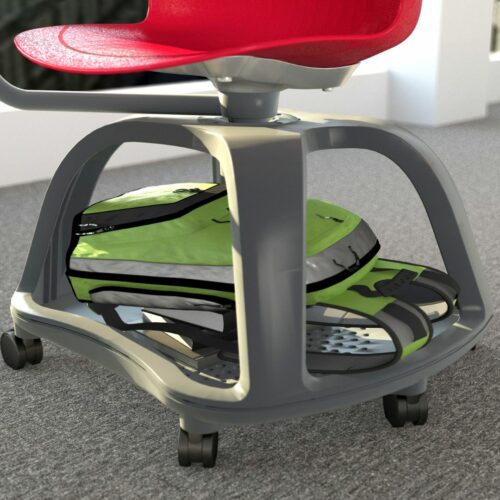 Schulstuhl Linx | X-Fuß - Schreibtablett - Lava – Bild 4