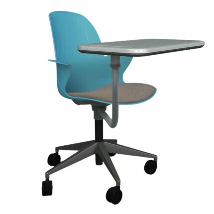 Schulstuhl Linx Gepolstert | Sternfuß - Schreibtablett - Navy