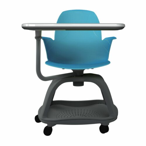 Schulstuhl Linx | X-Fuß - Schreibtablett - Navy – Bild 2