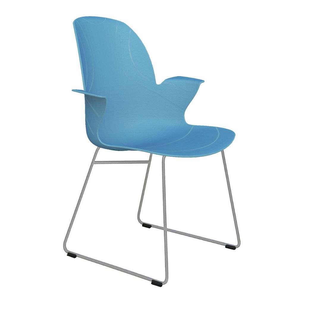 Schulstuhl Linx | Metallfuß – Navy/Stone