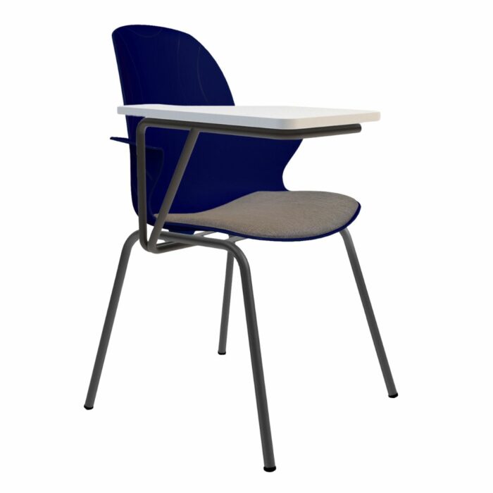 Schulstuhl Linx Gepolstert | Metall 4-Fuß – Schreibtablett – Starlight
