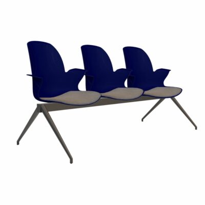 Wartezimmer Stuhl Linx Gepolstert | 3-Sitzer Starlight