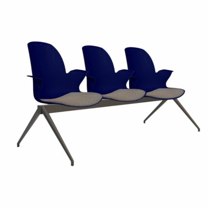 Wartezimmer Stuhl Linx Gepolstert | 3-Sitzer Starlight