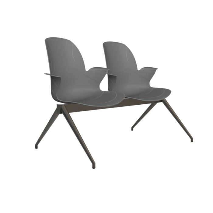 Wartezimmer Stuhl Linx | 2-Sitzer Stone