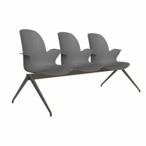 Wartezimmer Stuhl Linx | 3-Sitzer Stone