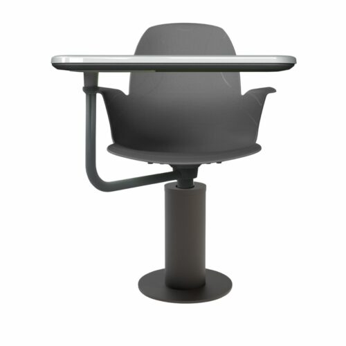 Schulstuhl Linx | Säulenfuß – Schreibtablett - Stone – Bild 2