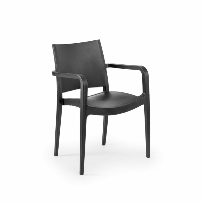 Stuhl Specto-XL Anthrazit mit Armlehne