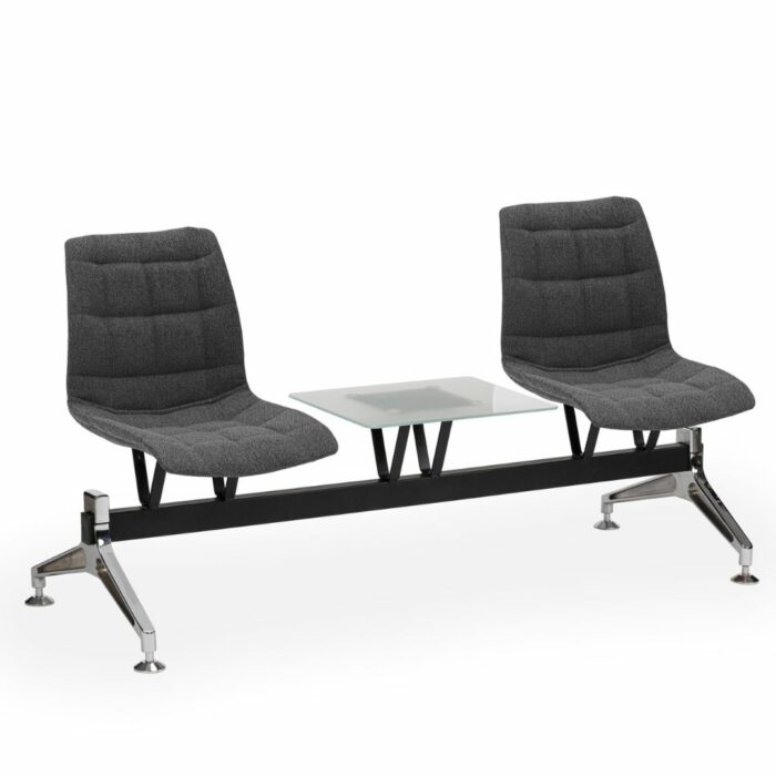 Wartezimmer Stuhl Laser-X2 Pad Anthrazit