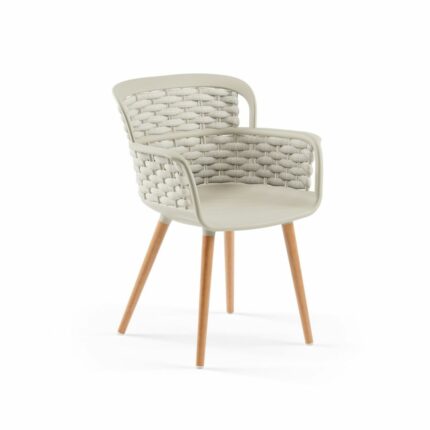 Stuhl Eva-N Geflecht Beige & Beige