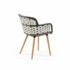 Stuhl Eva-N Geflecht Anthrazit & Beige
