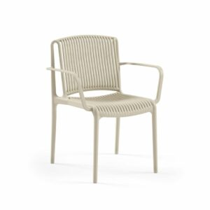 Stuhl Nes Beige mit Armlehne